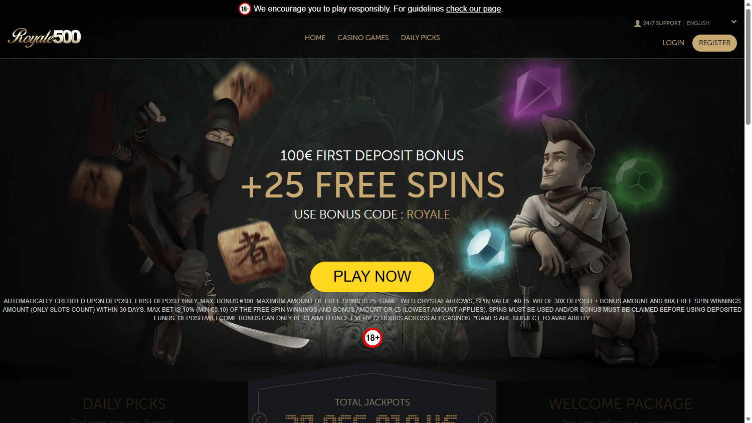 Royale500 Casino Desktop screenshot
